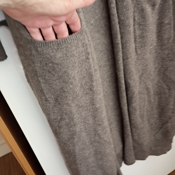 Catherine Malandrino Front Pockets Cashmere Long Open Cardigan Sweater sz S - Picture 3 of 10